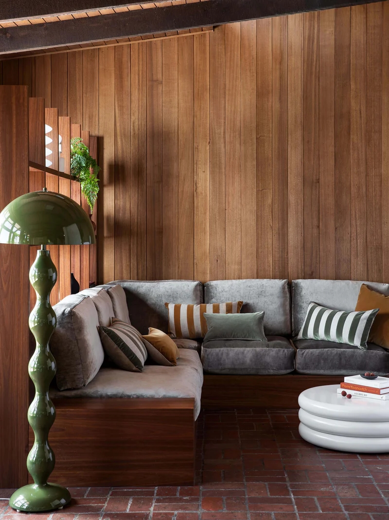 Etro Striped Velvet Cushion