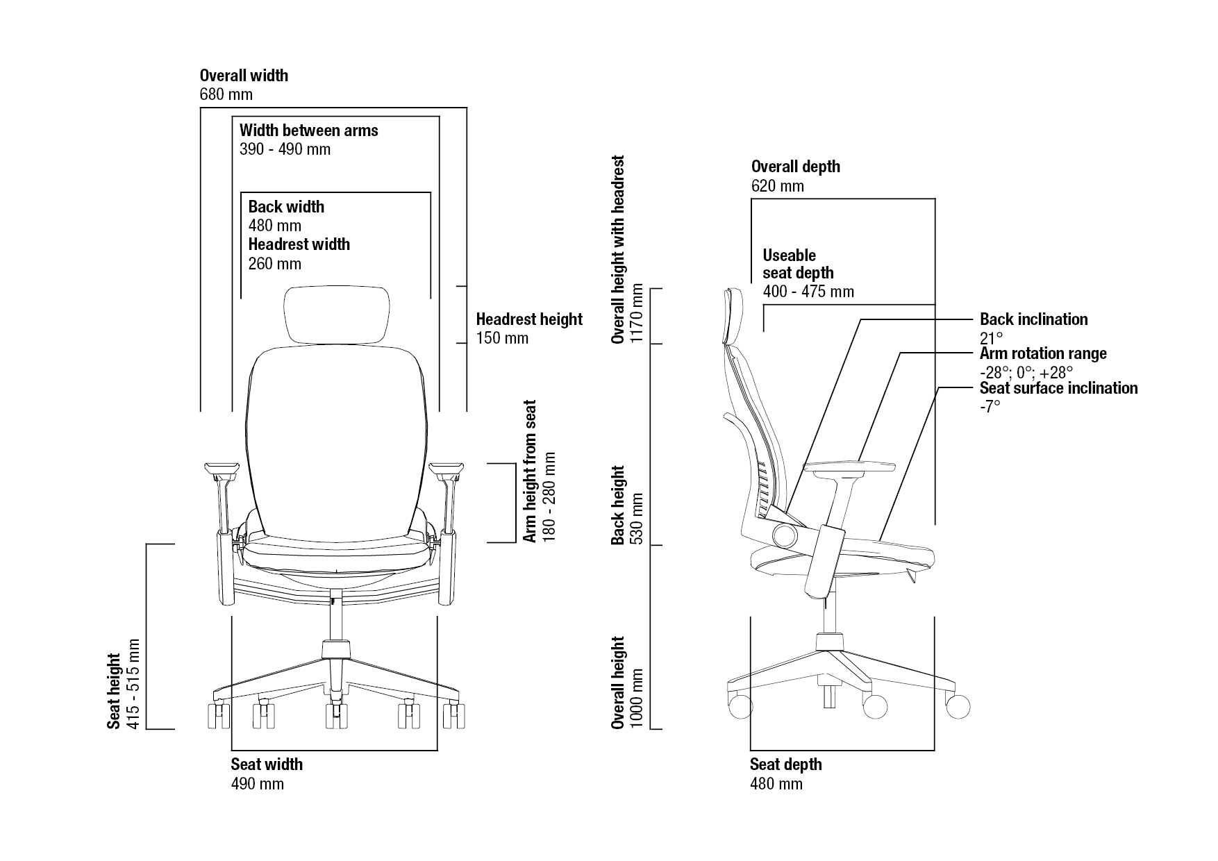 Steelcase leap seat height deals