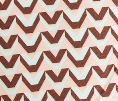 Printed Swim Short - Pale Aqua/Peach/Chocolate V Monogram