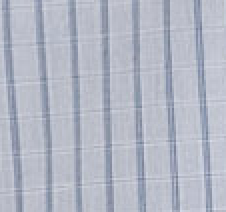 Classic Cotton Stripe Long Sleeve Shirt - Grey/Blue Check