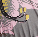 Triangle Bikini - Grey/Pink Lily