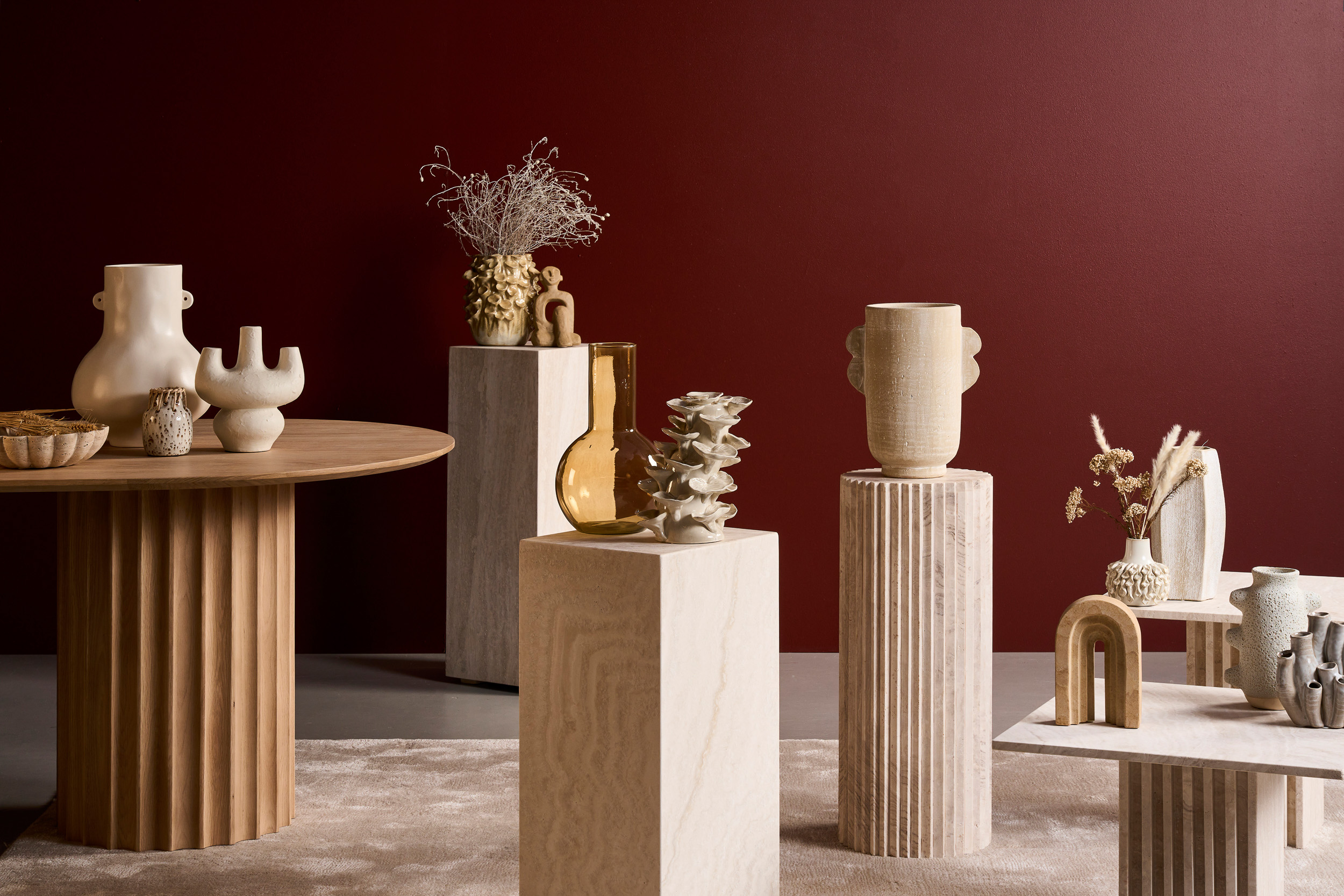 Rigo Stoneware Vase - Nature