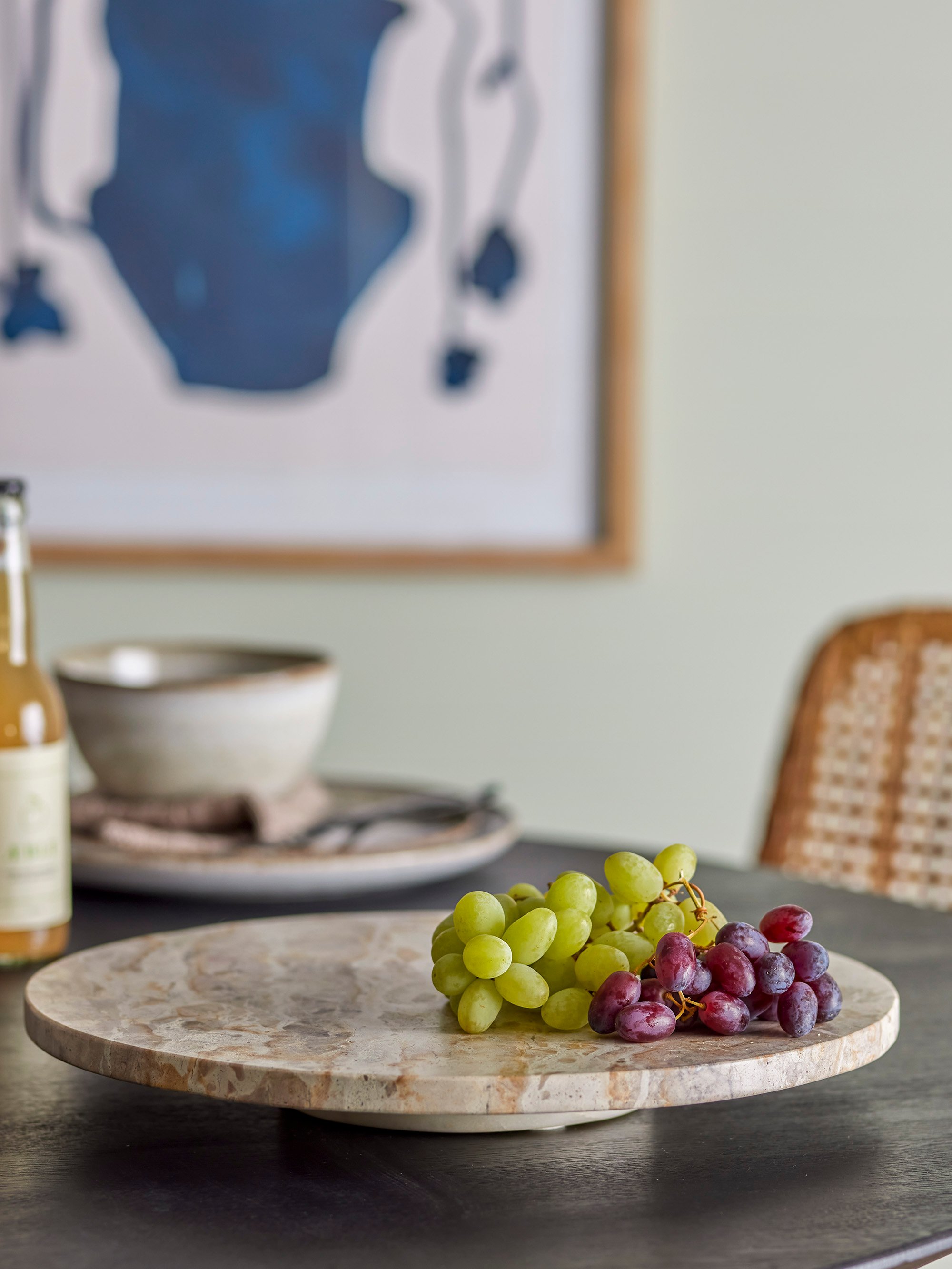 Nuni Marble Turntable - Brown