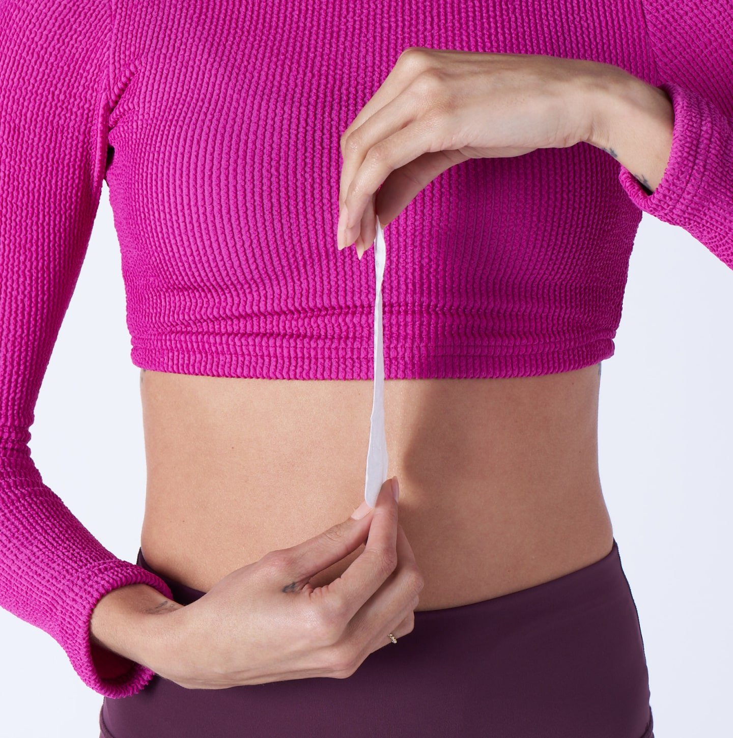 A single micro liner being held