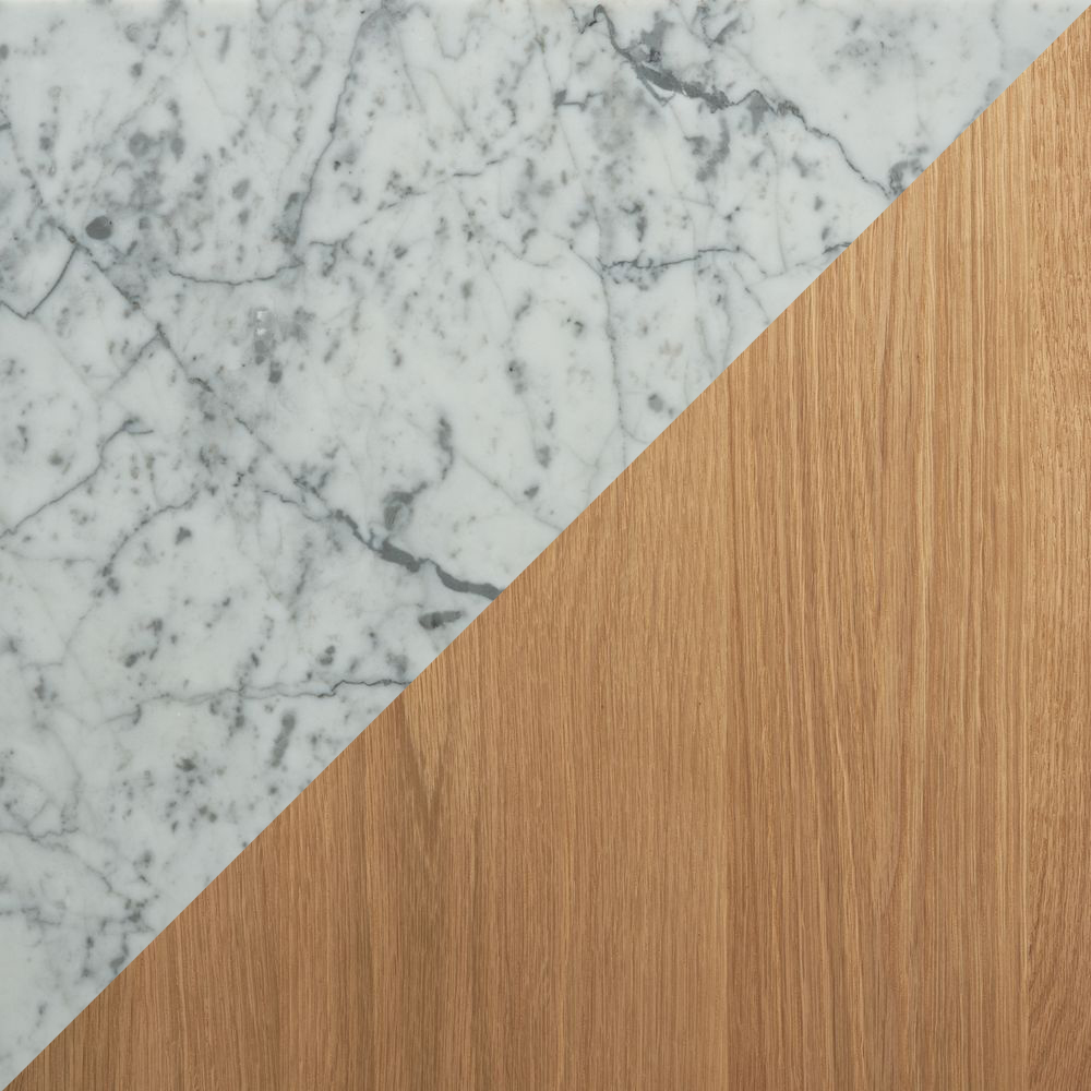 Bianco Carrara/Light Oak