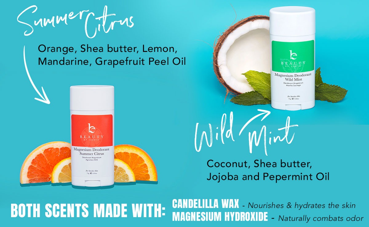 Beauty By Earth Magnesium Natural Deodorant Ingredients