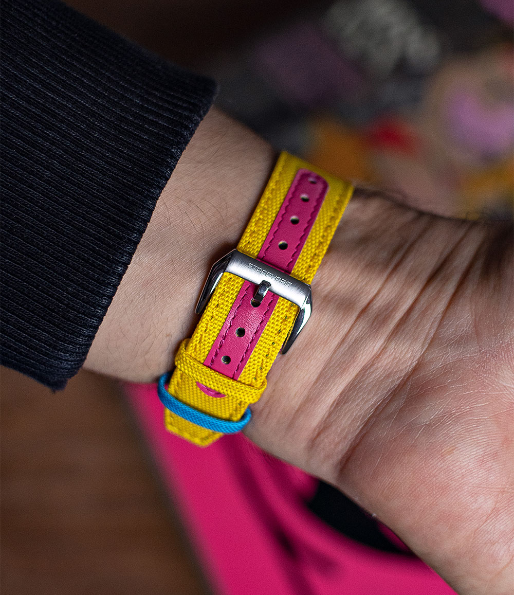 Worn & Wound x StrapHabit Ride to Conquer Cancer Team Watch Strap