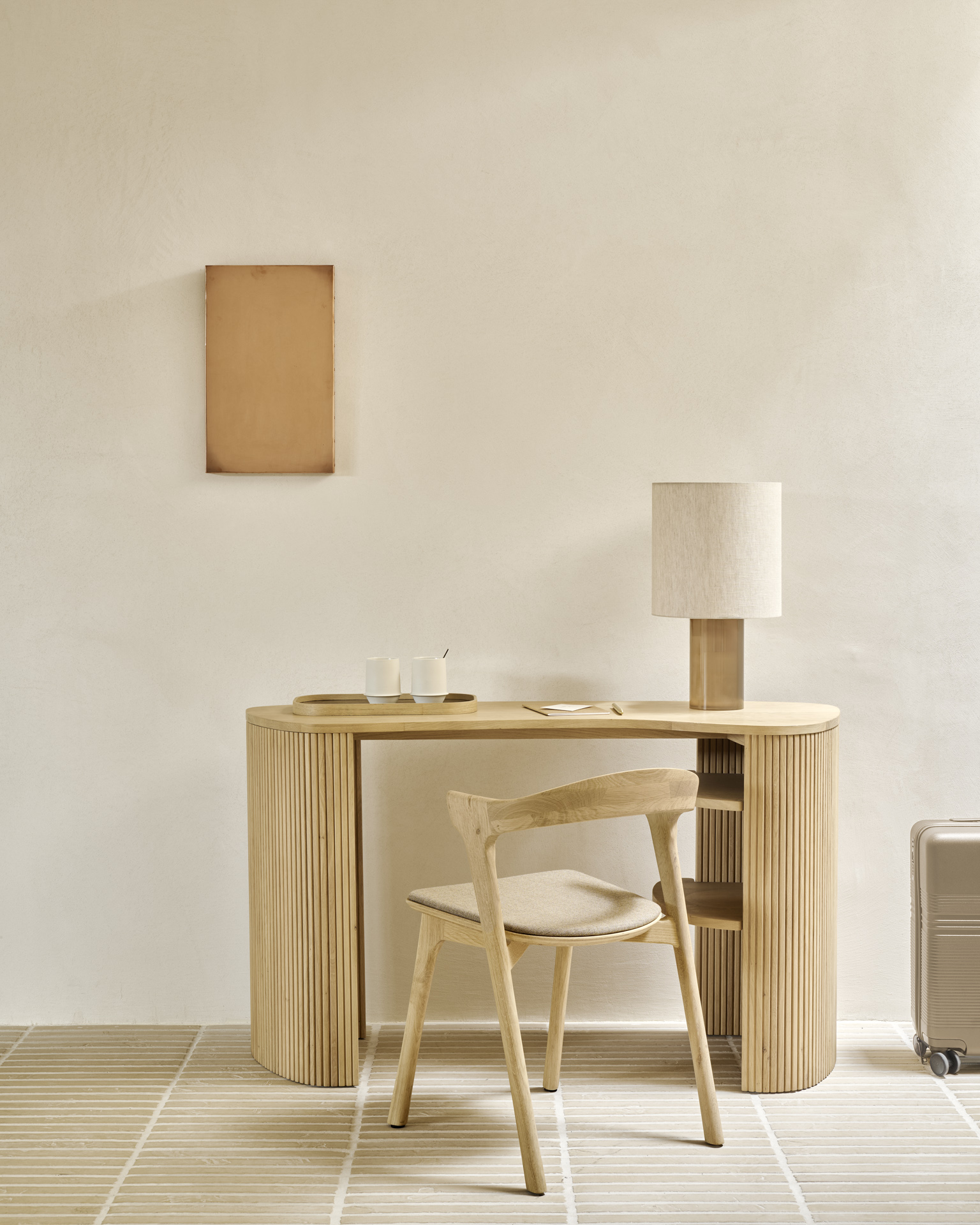 Ethnicraft Oak Bok Dining Chair - Fabric