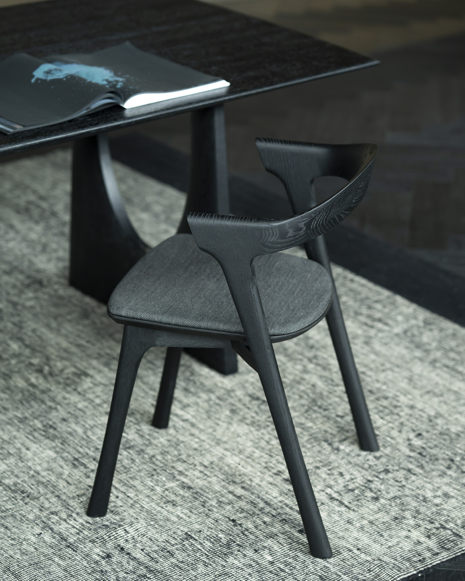 Ethnicraft Oak Bok Dining Chair - Fabric