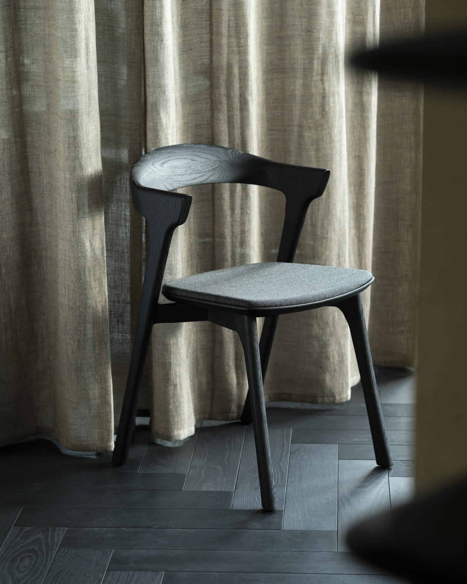 Ethnicraft Oak Bok Dining Chair - Fabric