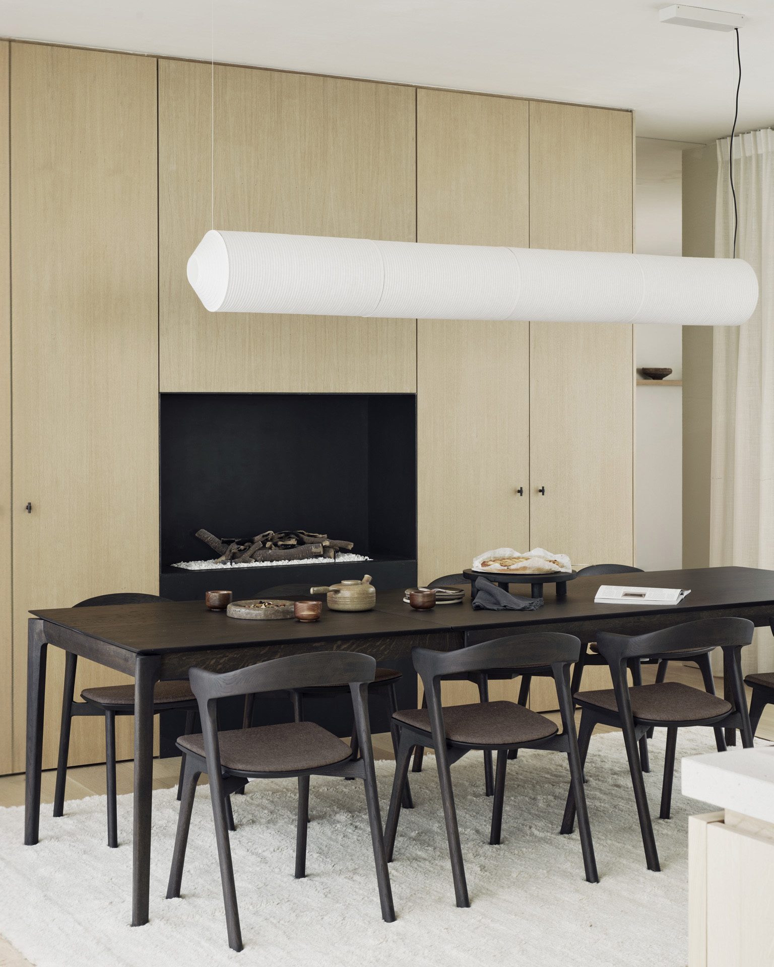 Ethnicraft Oak Bok Dining Chair - Fabric