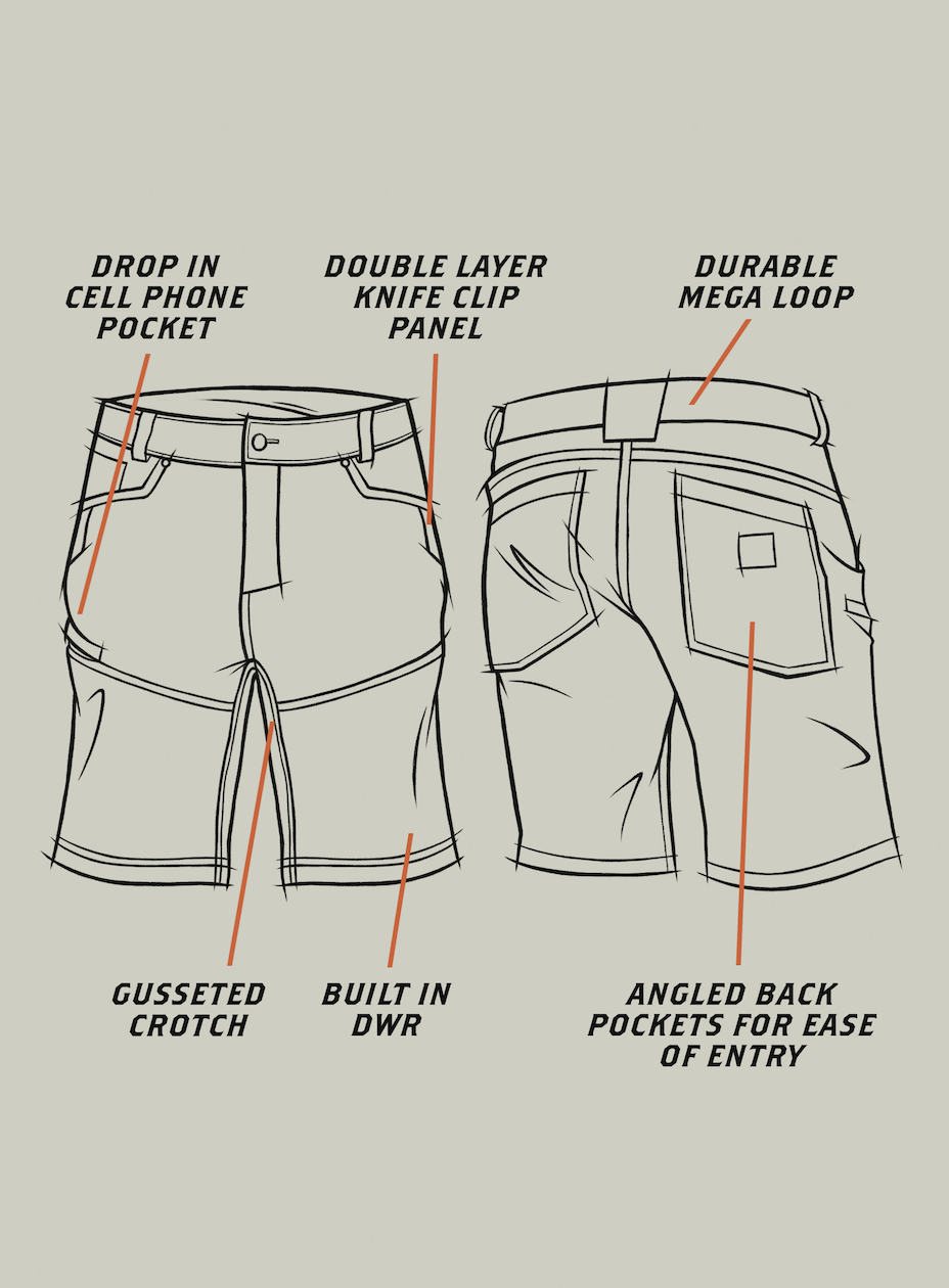 The Costello Shorts features