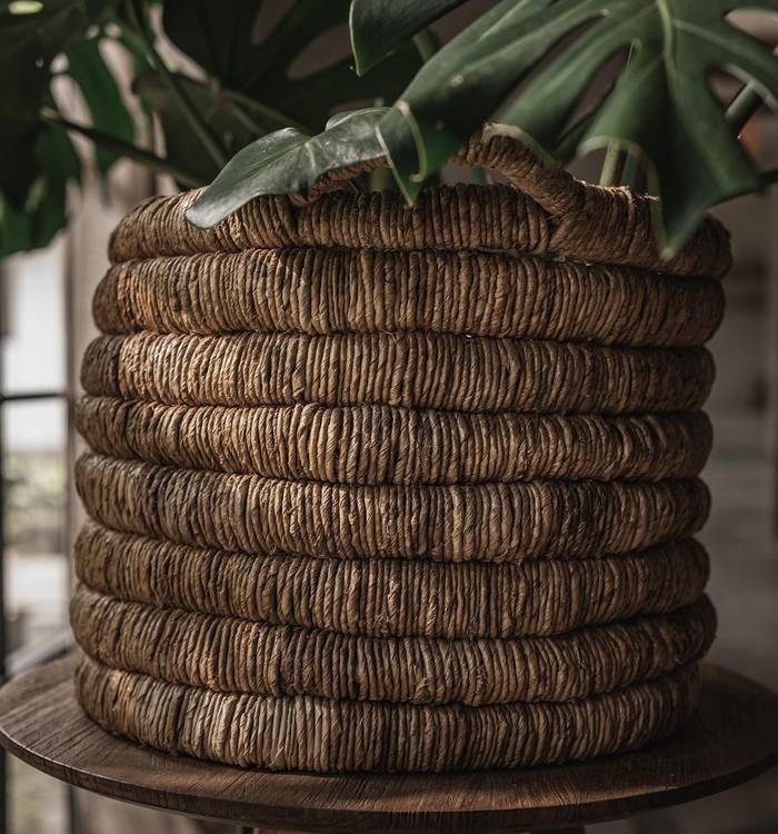dBodhi Caterpillar Sago Round Basket - Set of 2