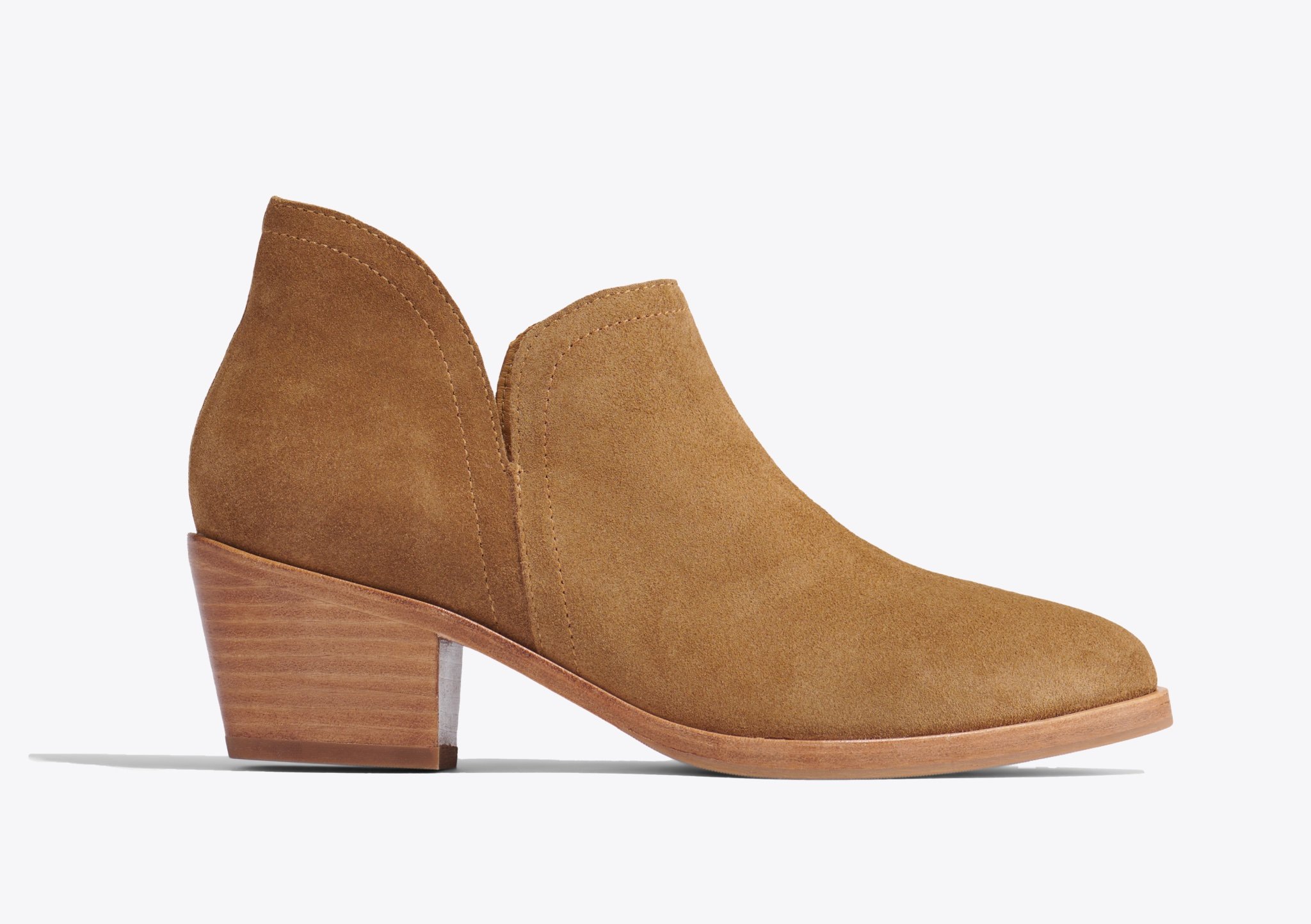 Nisolo Mia Everyday Ankle Bootie Taupe Suede - Every Nisolo product is built on the foundation of comfort, function, and design. 