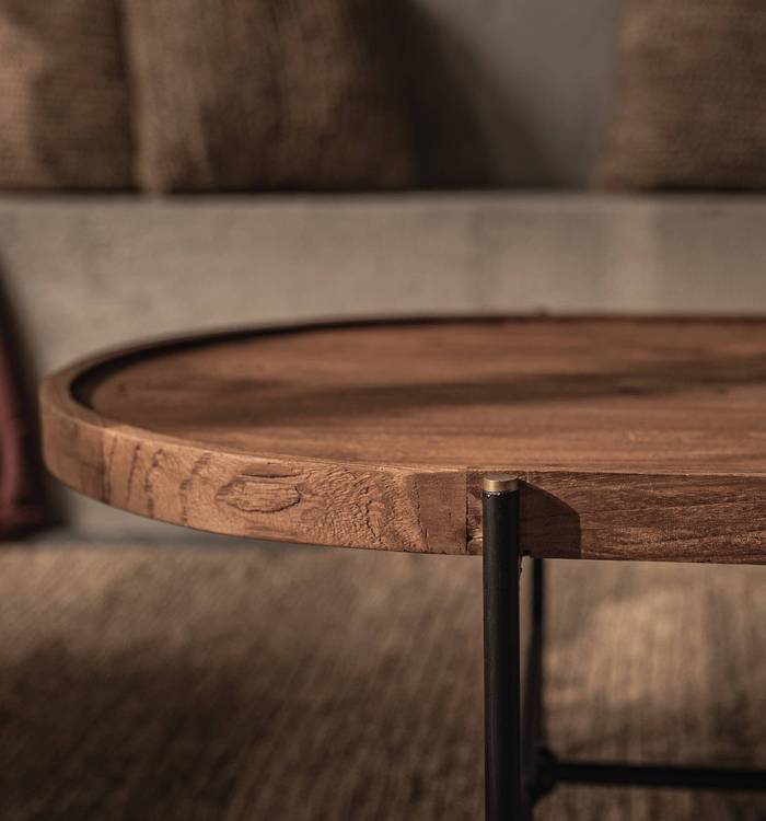 dBodhi Coco Oval Coffee Table - Rectangular Legs