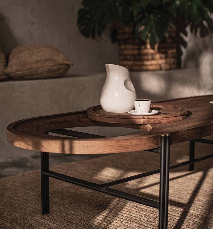 dBodhi Coco Oval Coffee Table with Tray