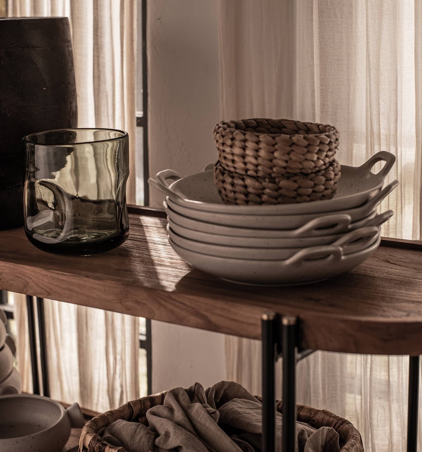 dBodhi Coco Oval Console Table with Tray