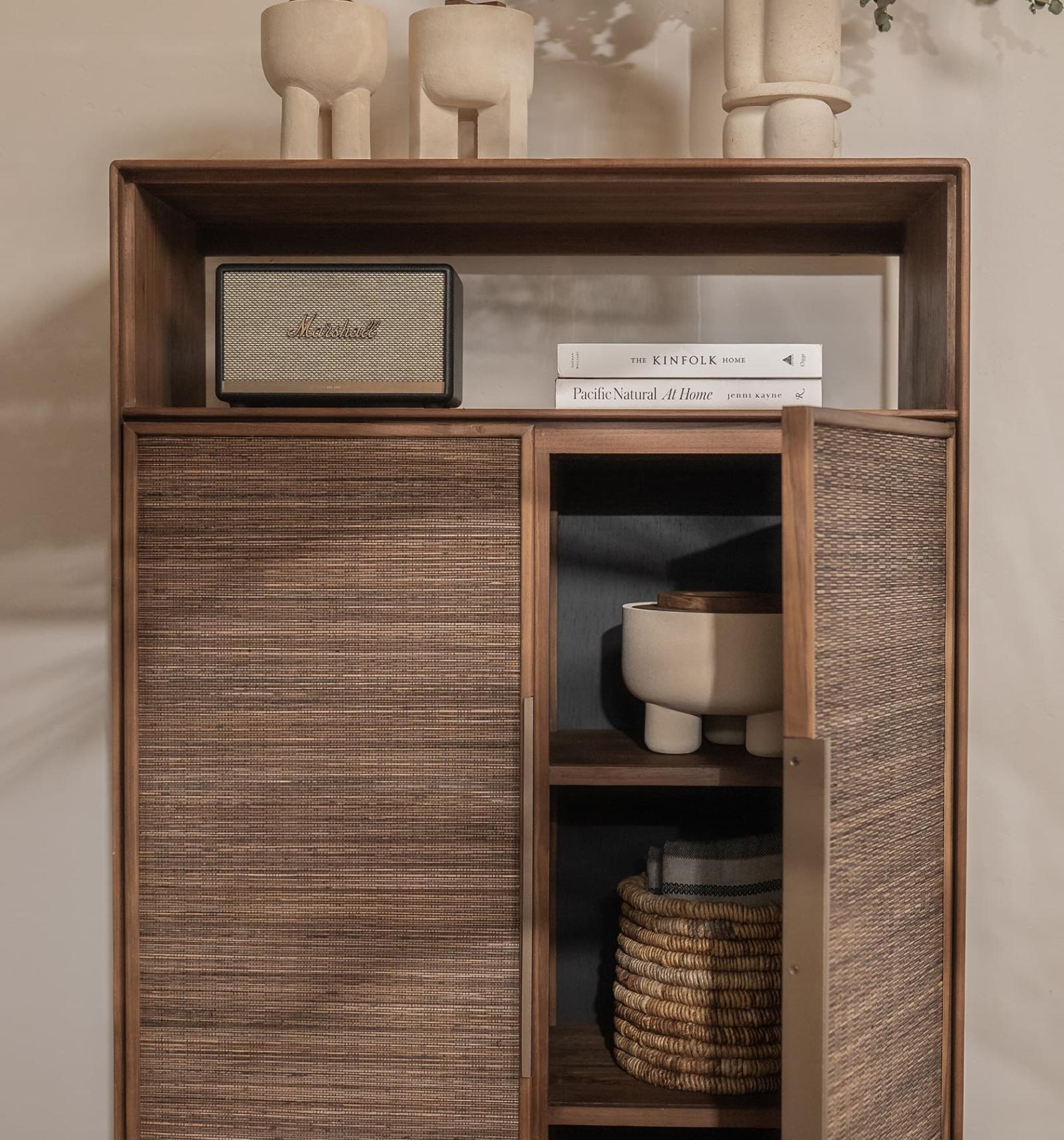 dBodhi Grace Cabinet - 2 Doors/1 Open Rack