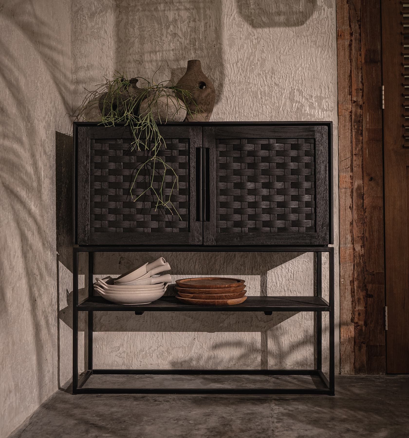 dBodhi Karma High Dresser - 2 Doors/1 Open Rack