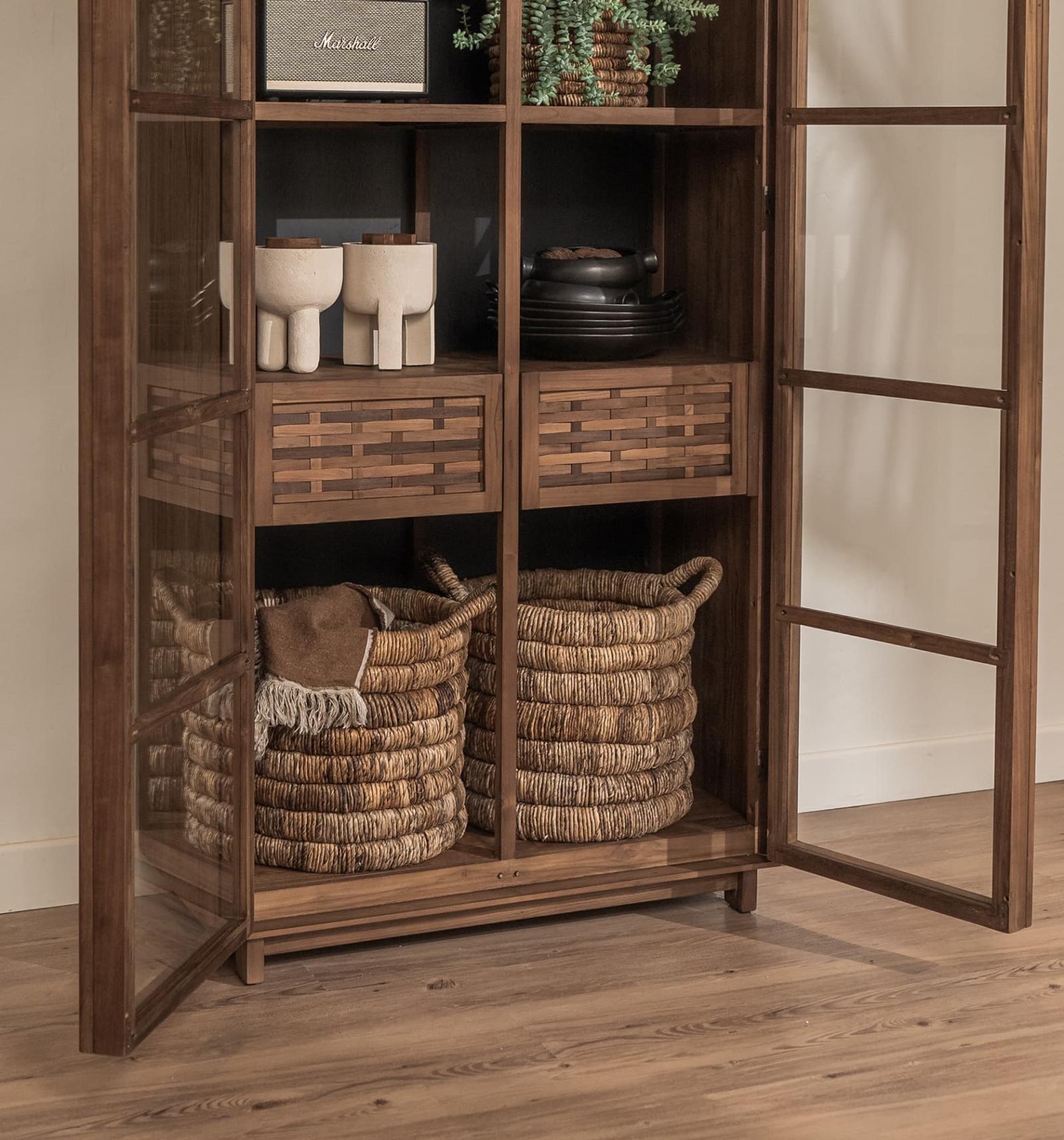 dBodhi Motion Display Cabinet - 2 Glass Doors/2 Drawers