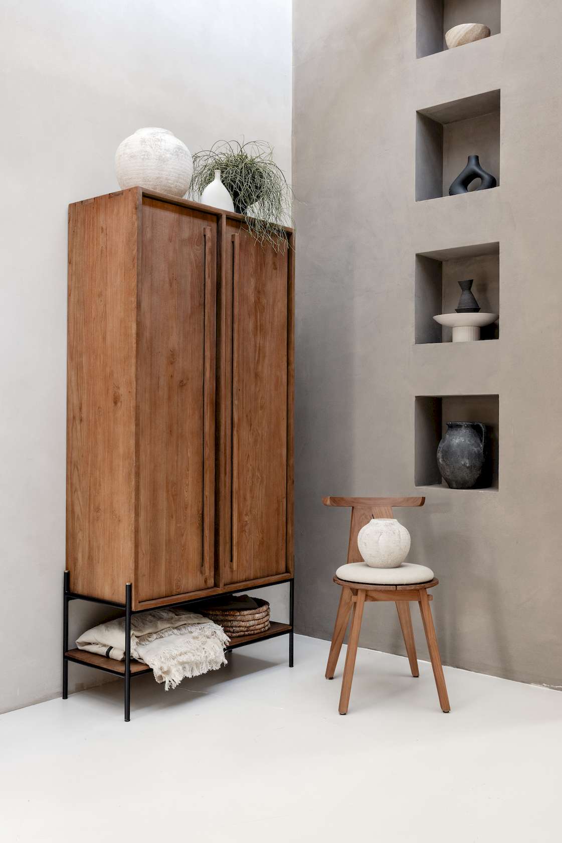 dBodhi Outline Cabinet - 2 Doors/1 Open Rack