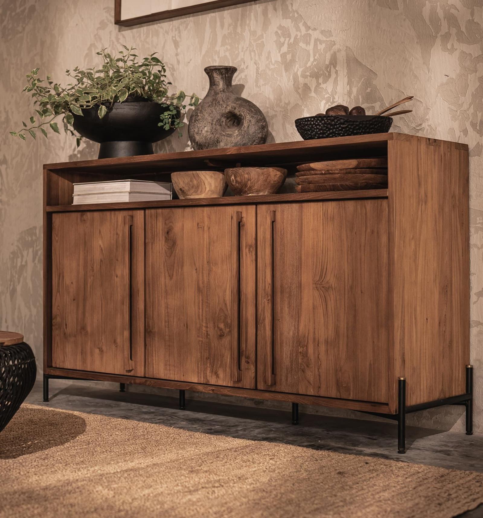 dBodhi Outline Dresser - 3 Doors/1 Open Rack