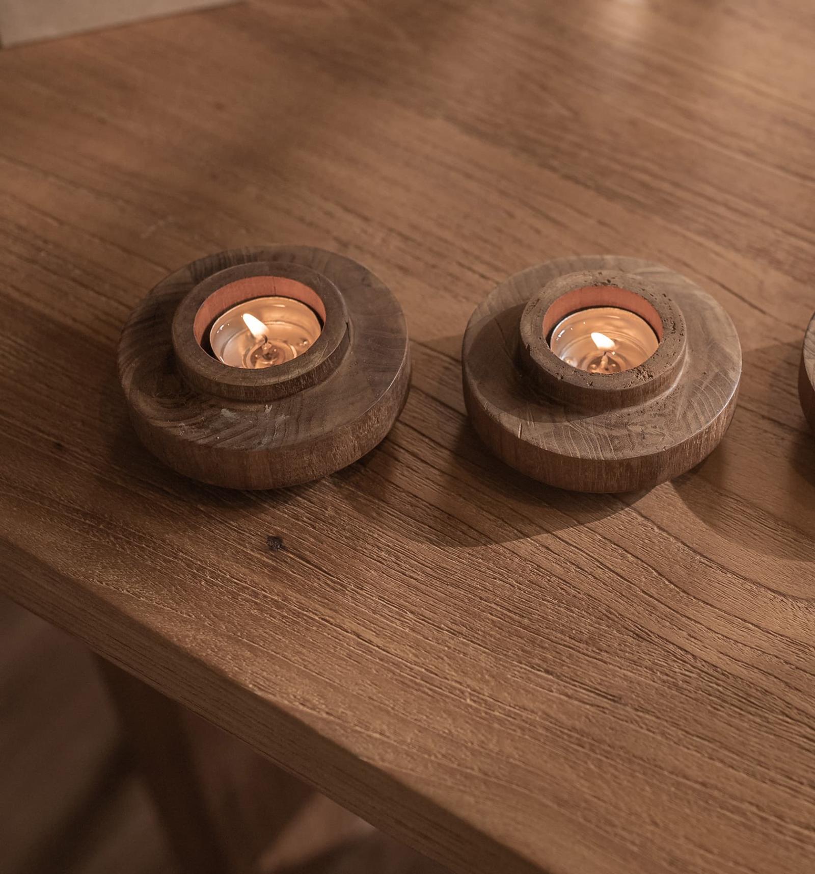 dBodhi Ring Wood Candle Holder