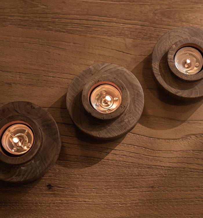 dBodhi Ring Wood Candle Holder