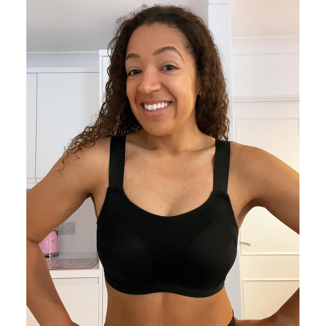 $109 The Upside Women's Black Andie Crop Pullover Stretchy Sports Bra Size  Large