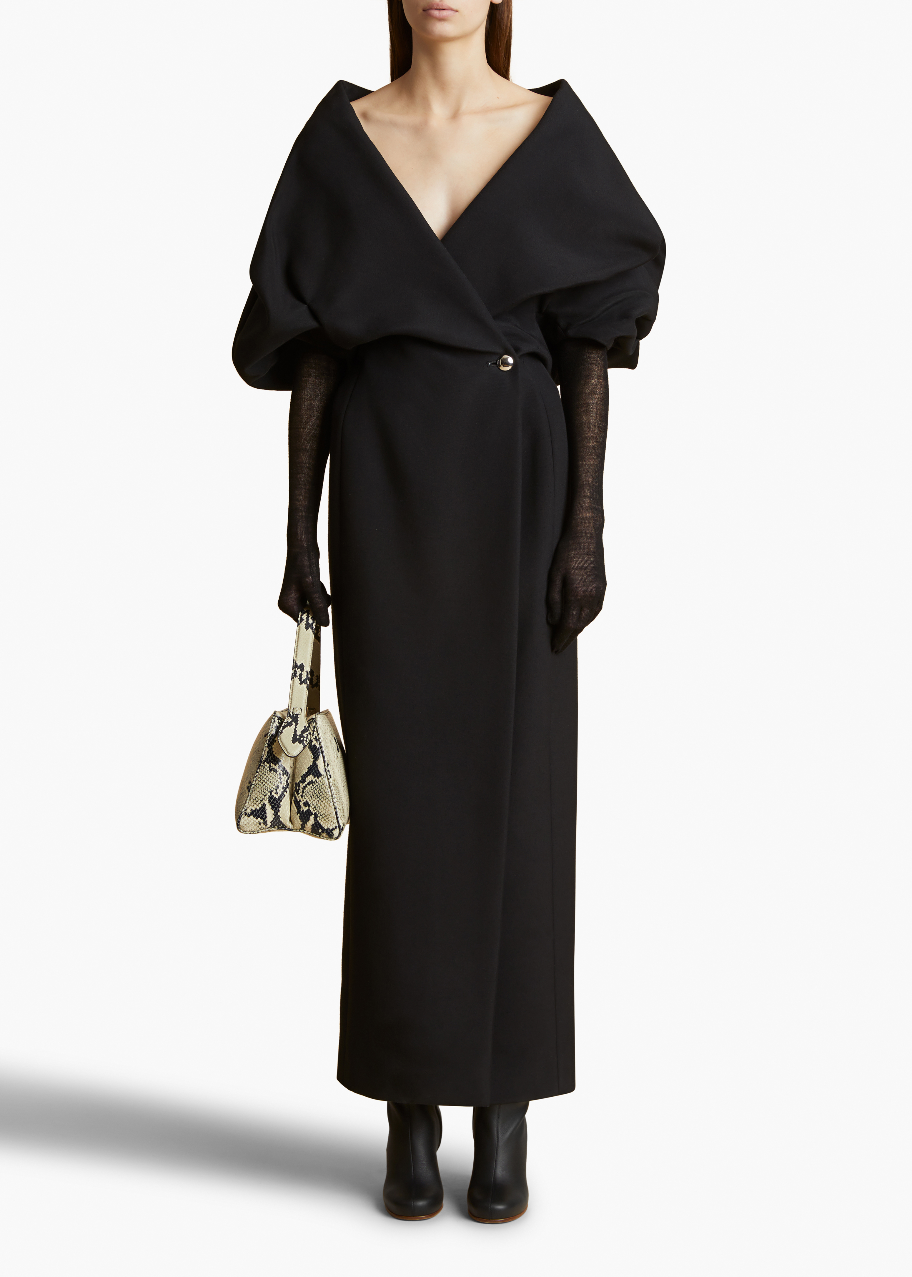 パーティードレス KHAITE 54904114W4114 Dresses Ny Black Verda Dress | KHAITE | elysewalker