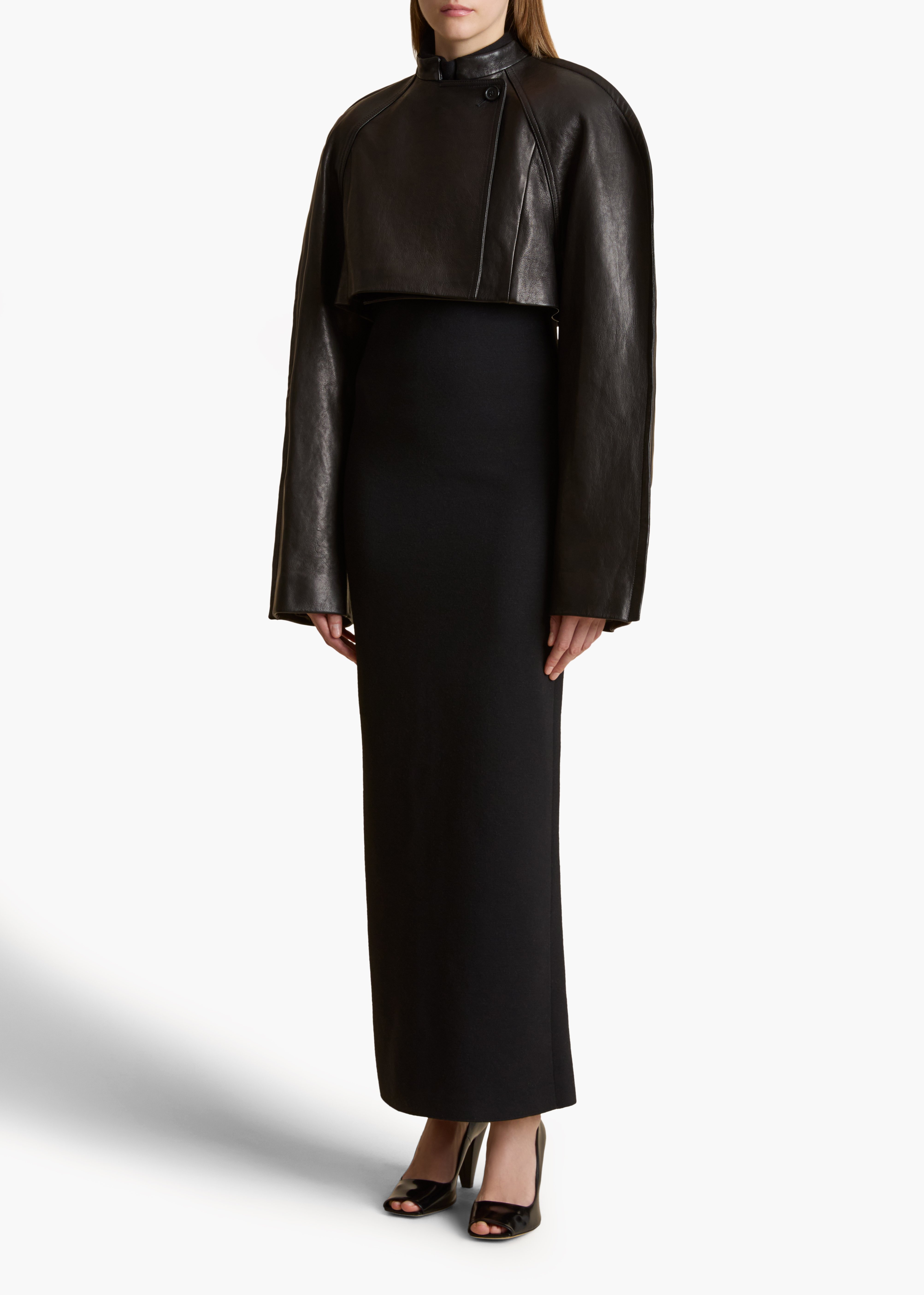 【送料&関税込】Khaite Roth Black Coat Rothen Coat in Black Leather – KHAITE