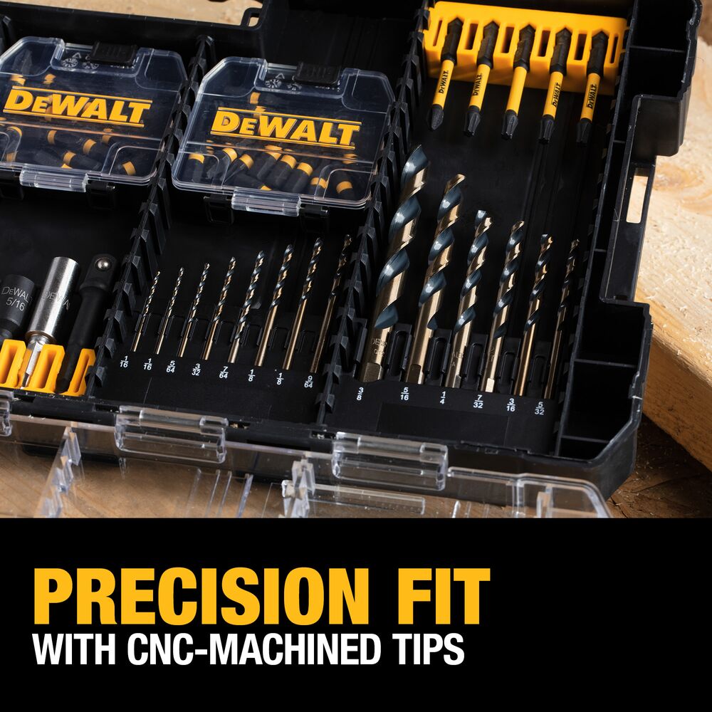 100-Piece FlexTorq Impact Driver Bit Set with ToughCase+ System
