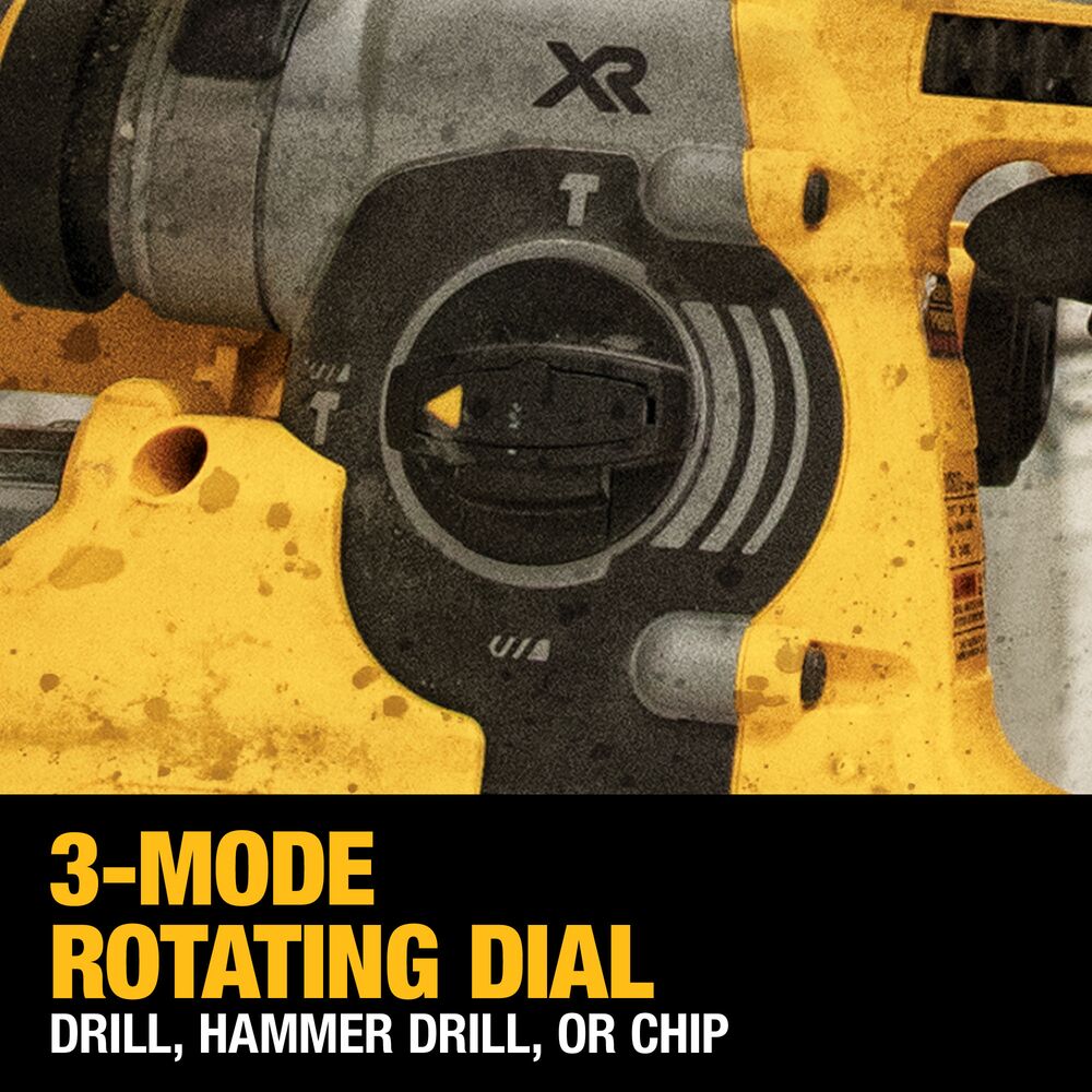 20V MAX XR Lithium-Ion Brushless Cordless 1” SDS-Plus Rotary Hammer Kit with POWERSTACK 5.0 Ah Battery
