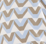 Triangle Bikini - Cream/Blue/Olive V Monogram