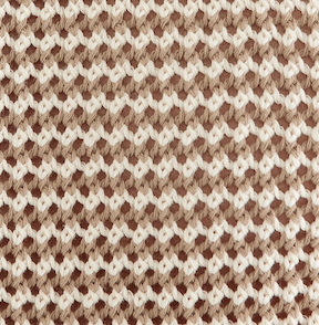 Cotton Crochet Tank - Cream/Chocolate