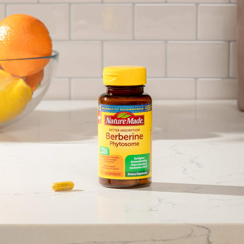 Better Absorption‡ Berberine Phytosome 550 mg Capsules & Nature Made®