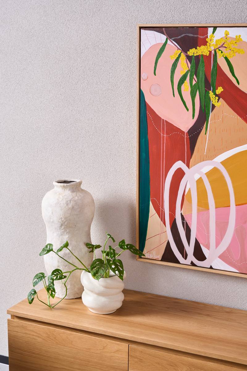 Orana Stoneware Flowerpot - White