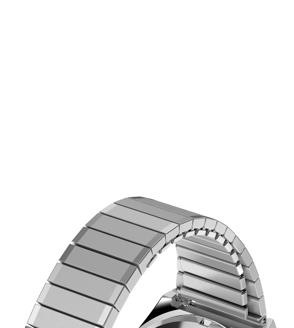 Timex® Automatic 1983 E-Line stainless-steel expansion band with Perfect Fit