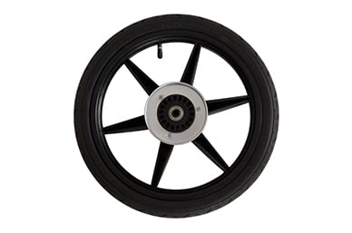 active use with 16” true air filled rear wheel tires that have a bias ply construction for more robust play are included