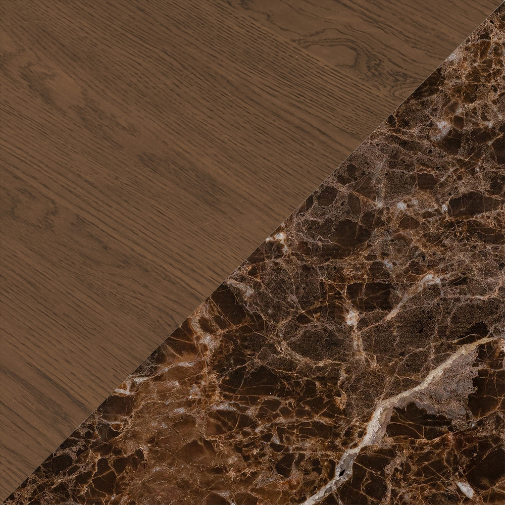 Latte/Dark Emperador Marble