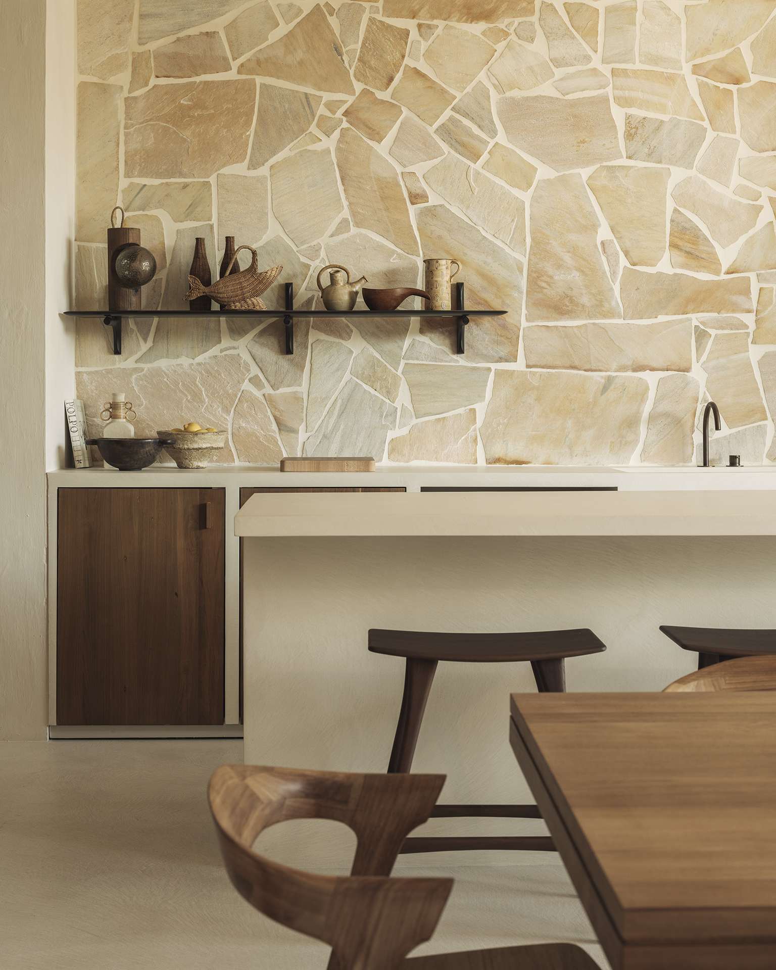 Ethnicraft Teak Osso Counter Stool