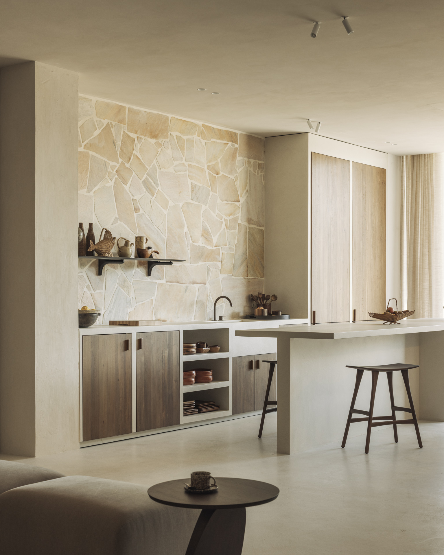 Ethnicraft Teak Osso Counter Stool