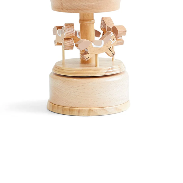 Wooden Musical Carousel - Horses