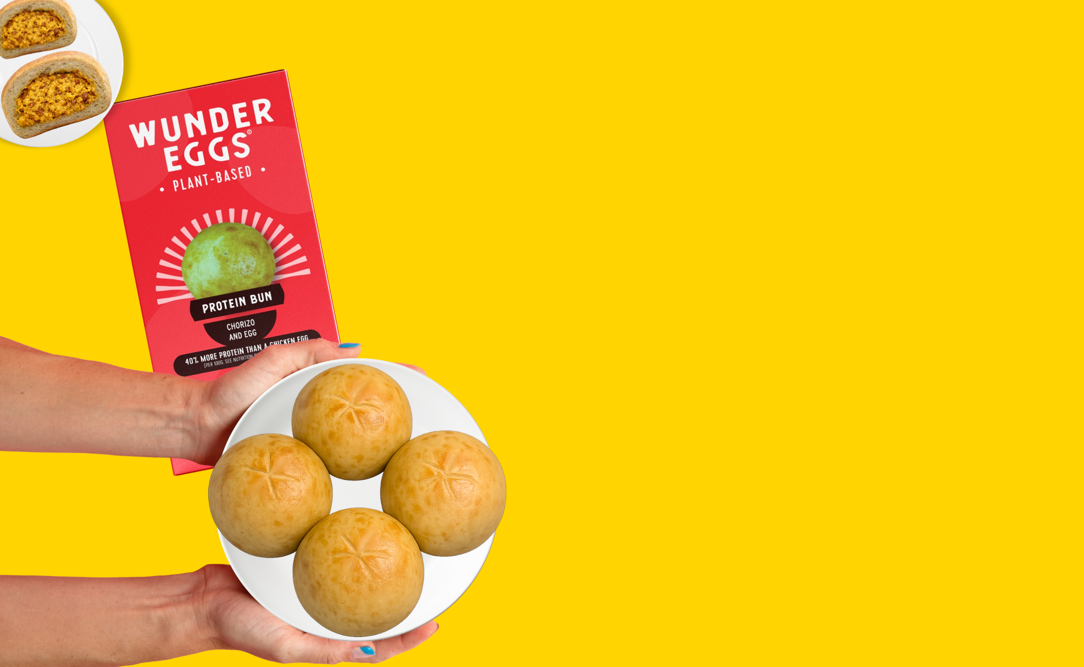 WunderEggs - Protein Bun, Chorizo & Egg (Multi-Pack)