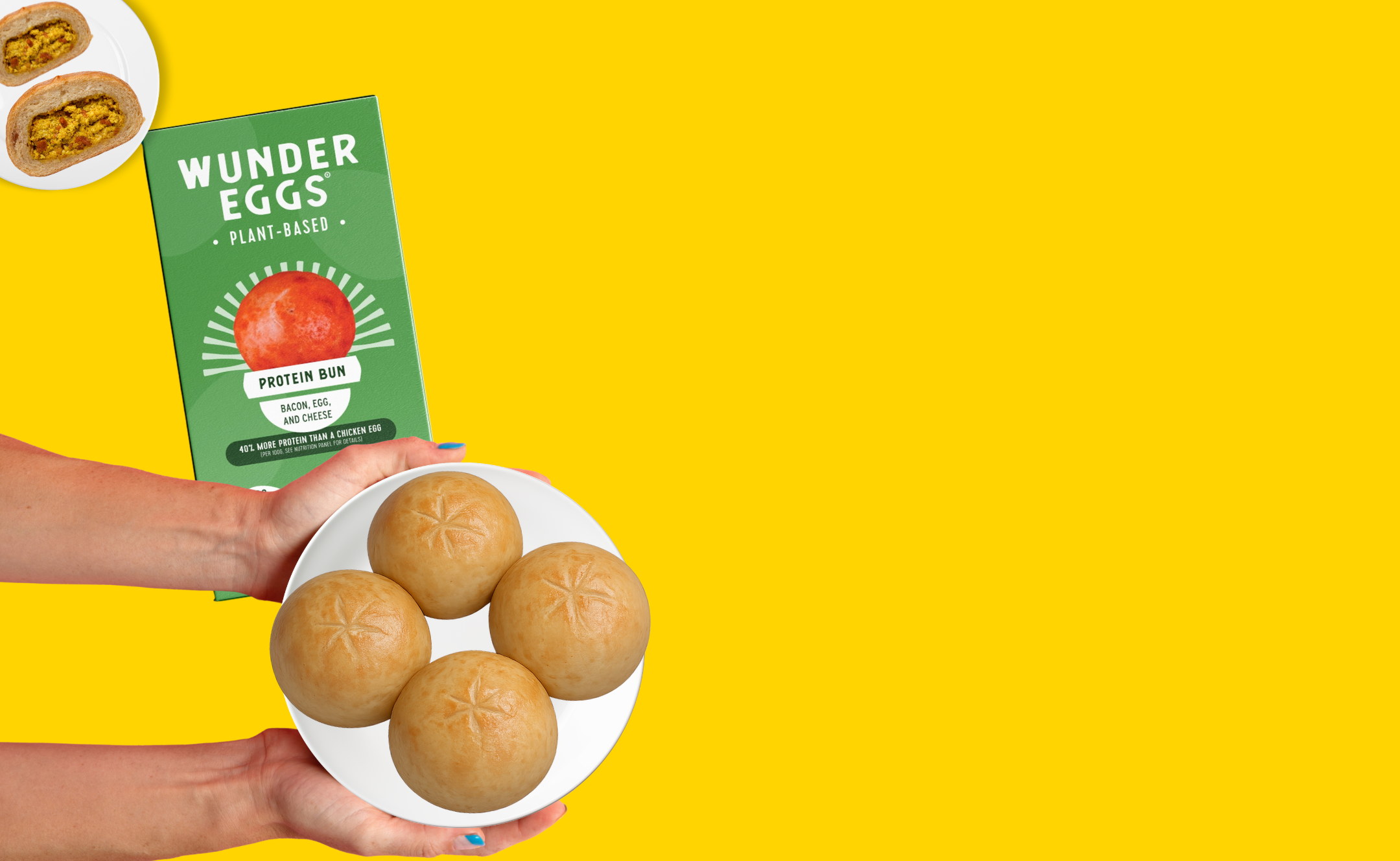 WunderEggs - Protein Bun, Bacon, Egg & Cheese (Multi-Pack)