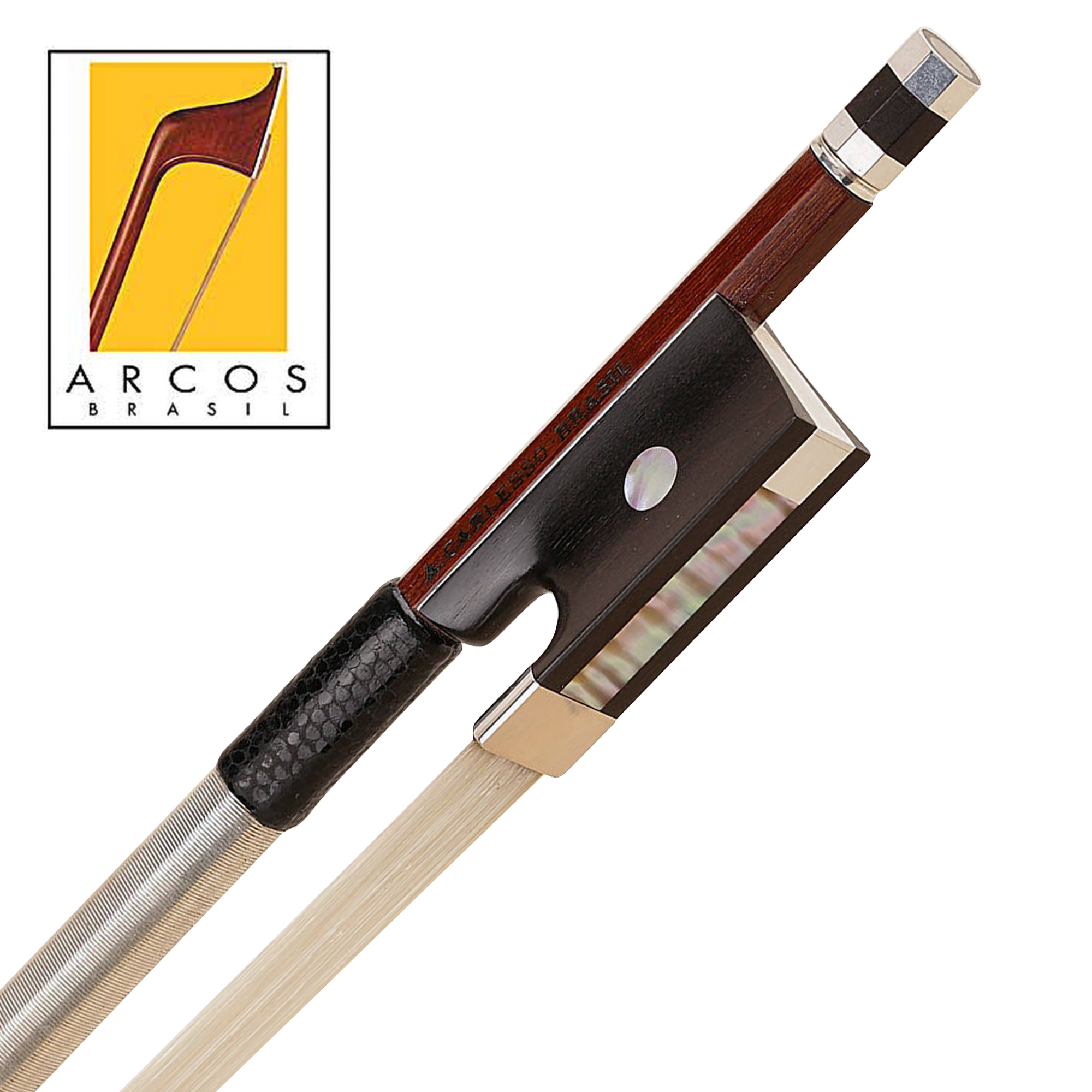 Arcos Brasil Master Replica Lamy Silver Mounted Violin Bow in action