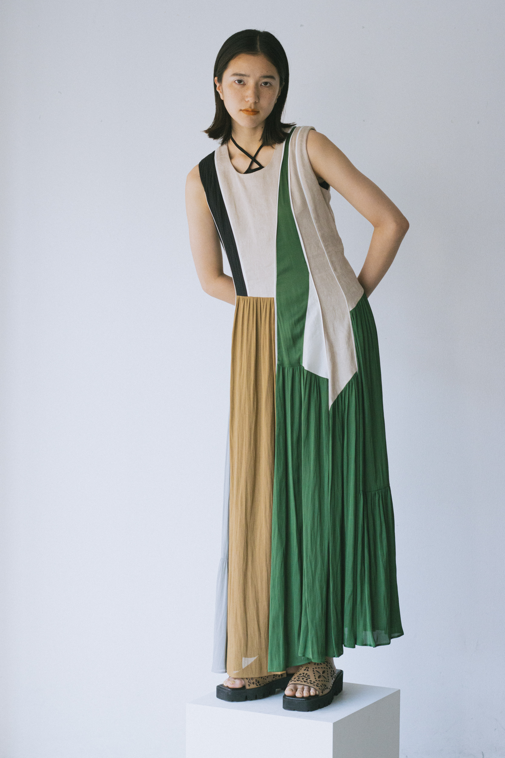 MURRAL Leaf vein camisole dress ワンピース 黒 | www.hima.am