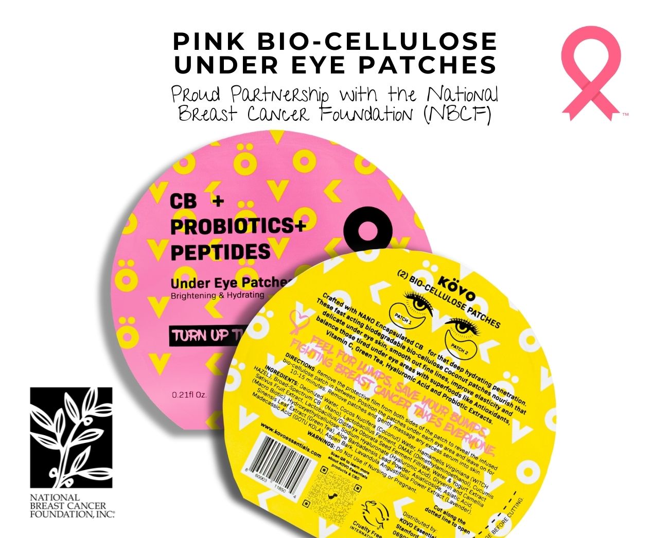 PINK Bio-Cellulose Under Eye Patches