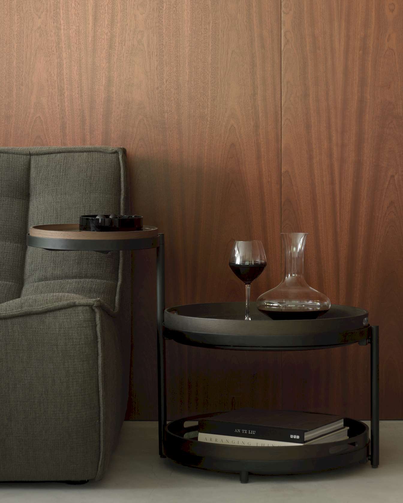 Ethnicraft Swivel Tray Side Table