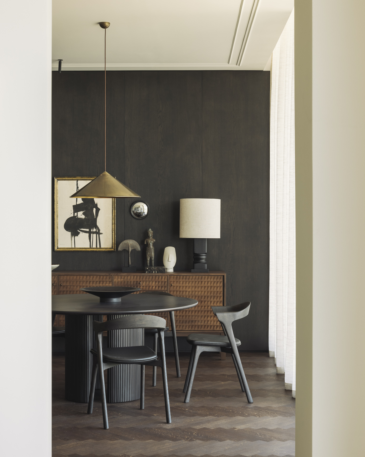 Ethnicraft Mahogany Satellite Bowl